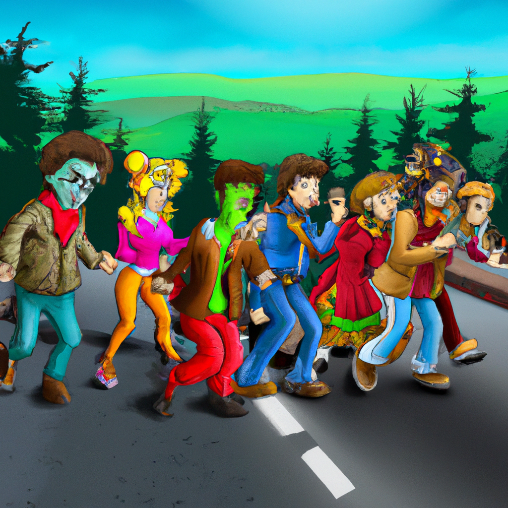 zombies on road