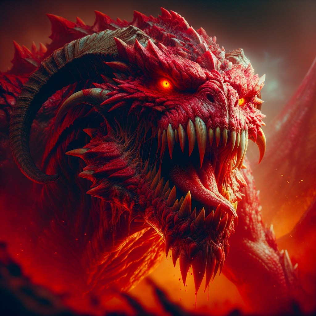 Red monster with killer look