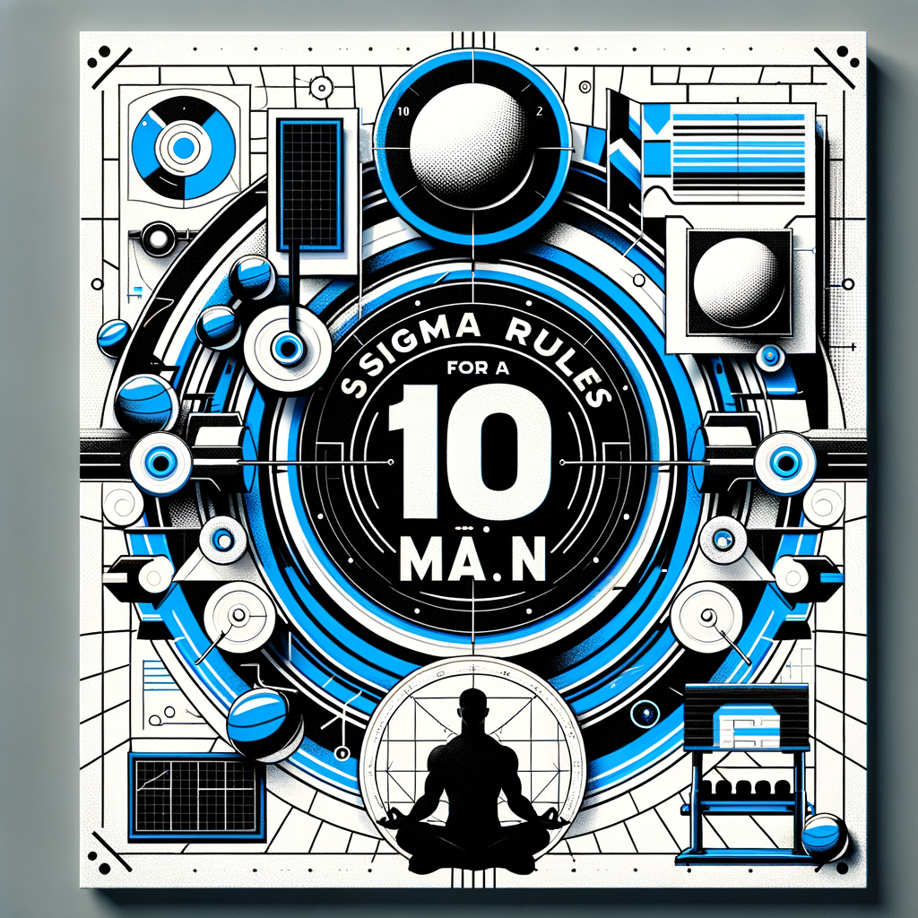 A video cover image for "10 Sigma Rules for a Man".