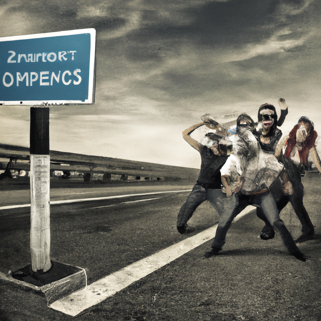 zombies on road