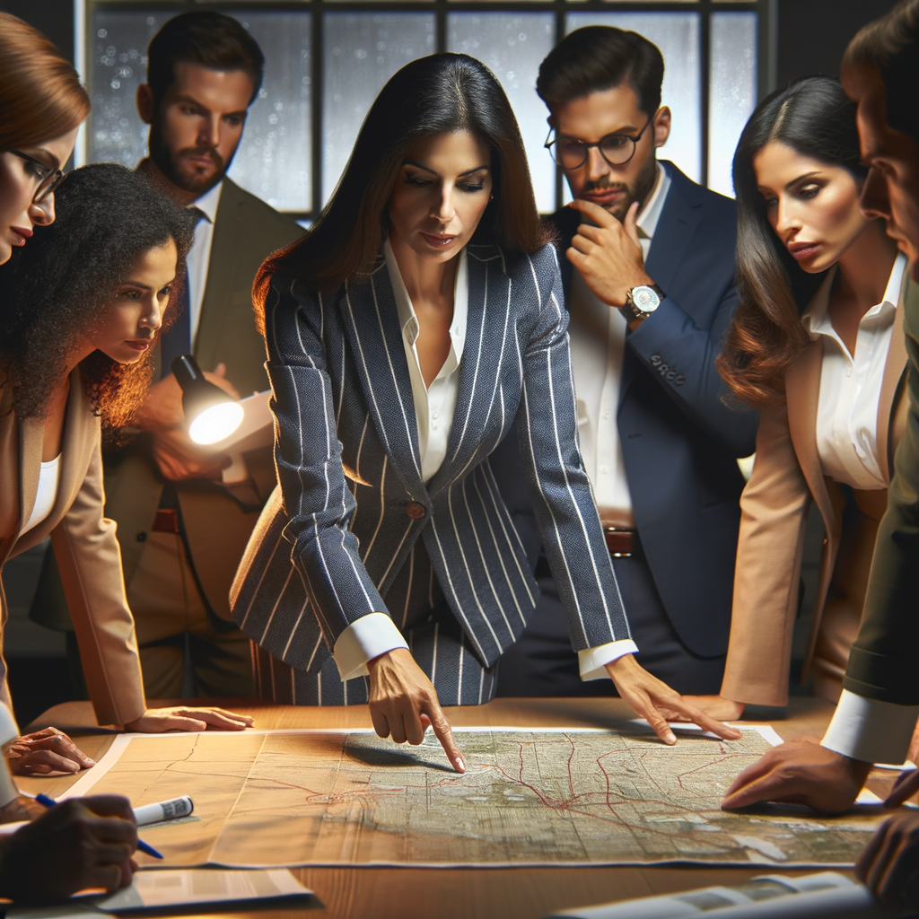 Leader taking charge in a situation or helping others as a leader