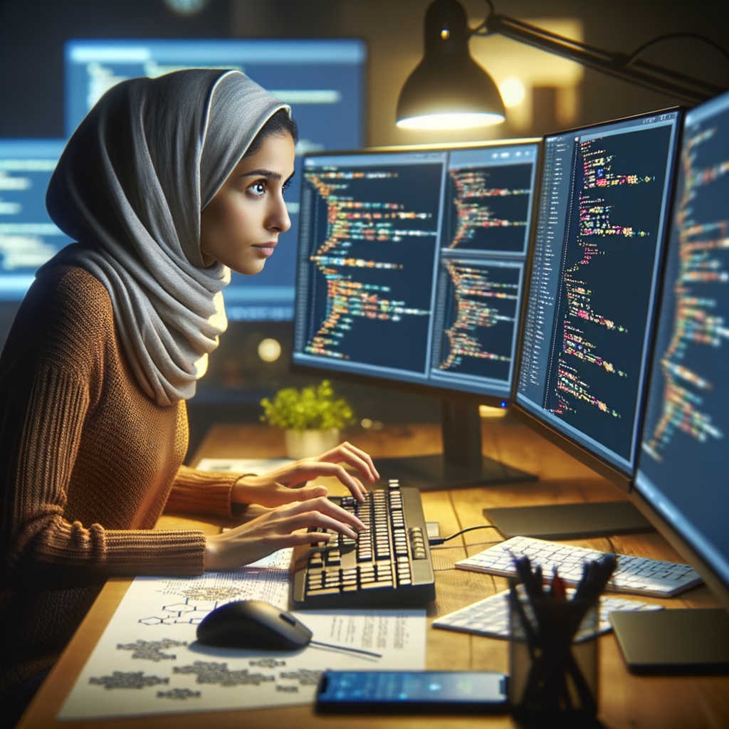 Computer programmer finding bug in the program