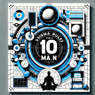 A video cover image for "10 Sigma Rules for a Man".